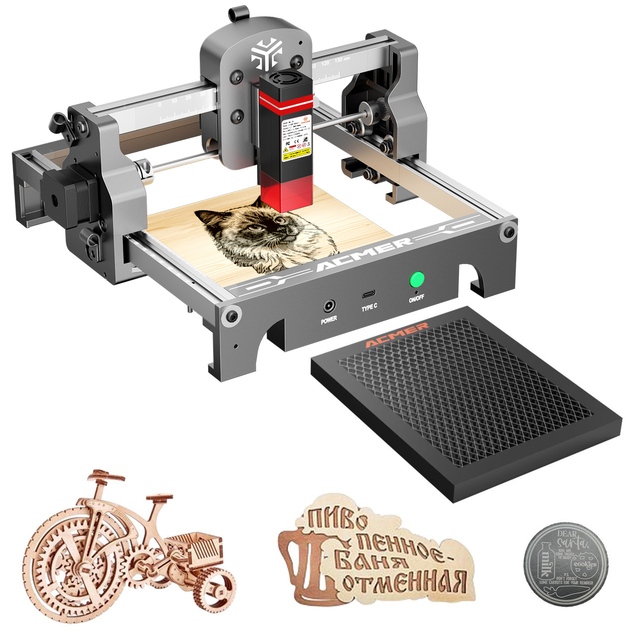 Mini Laser Engraver Cnc Router - ACMER Mini graveur laser portable, machine