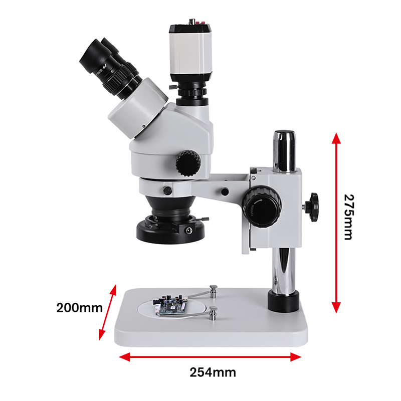 Microscope stéréo 3,5-90X de q - Stereo Trinocular Microscope Pcb avis et prix