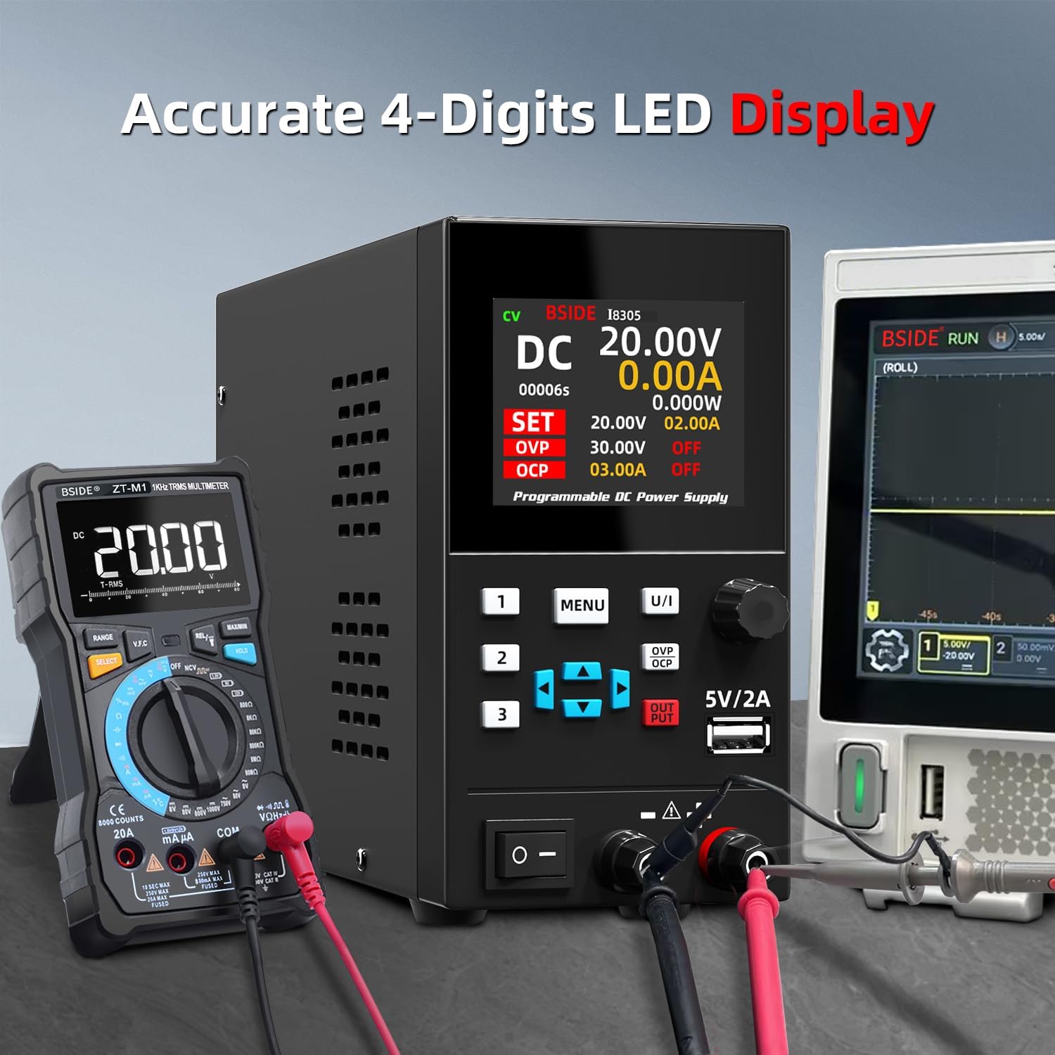 BSIDE – alimentation régulée e - Programmable Dc Power Supply 30V 10A avis et prix