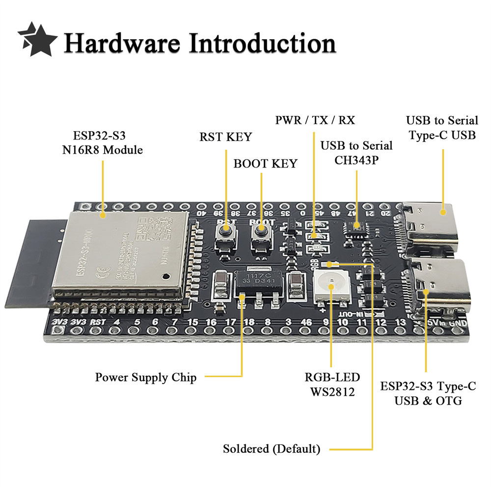 Carte de développement ESP32-S - Esp32 S3 Development Board Lot avis et prix